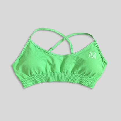 Conjunto de ioga feminino verde 2 peças