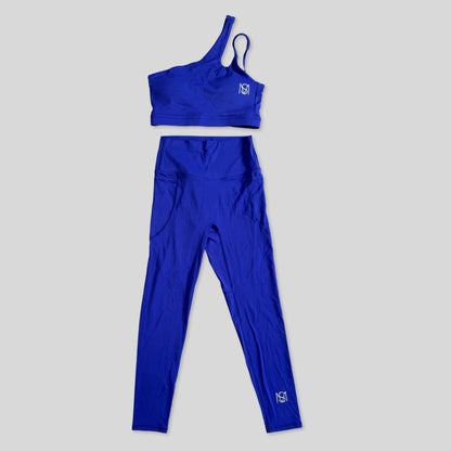 Conjunto de ioga feminino azul